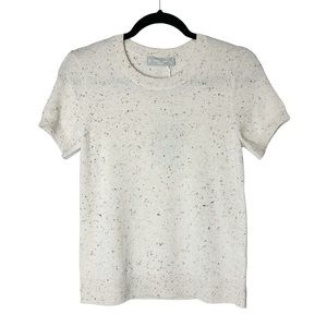 EVERLANE The Cashmere Tee Short Sleeve Sweater Speckled NWT Sz M